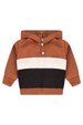Conjunto Casaco e Calça Moletom - Tricolor Marrom - Ame Kids