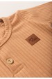 Conjunto Body Canelado Botões Menino - Cobre - Ame Kids