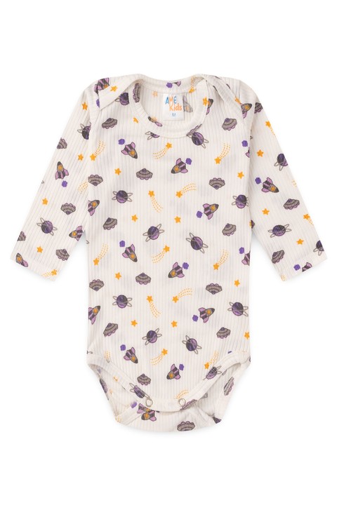 Conjunto Canelado Light Longo - Universo Off-White - Ame Kids