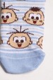 Kit 3 Pares Meia Soquete Infantil - Cia da Meia Turma da Mônica - Cebolinha e Cascão Baby