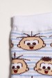 Kit 3 Pares Meia Soquete Infantil - Cia da Meia Turma da Mônica - Cebolinha e Cascão Baby