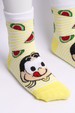 Kit 2 Pares Meia Soquete Infantil - Cia da Meia Turma da Mônica - Magali e Mingau
