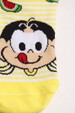 Kit 2 Pares Meia Soquete Infantil - Cia da Meia Turma da Mônica - Magali e Mingau