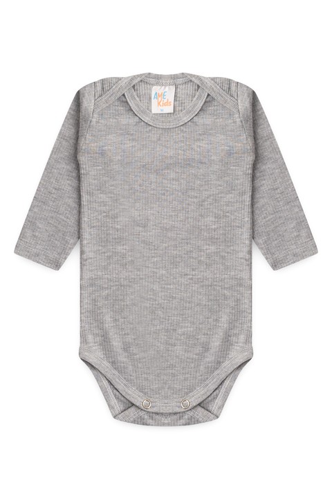 Conjunto Canelado Light Longo - Mescla  - Ame Kids