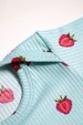 Conjunto Canelado Light Longo - Moranguinho Azul Bebê - Ame Kids