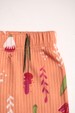 Conjunto Canelado Light Longo - Floral Laranja - Ame Kids