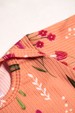 Conjunto Canelado Light Longo - Floral Laranja - Ame Kids