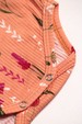 Conjunto Canelado Light Longo - Floral Laranja - Ame Kids