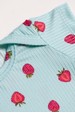 Conjunto Canelado Light Curto - Moranguinho Azul Bebê - Ame Kids