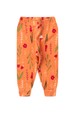 Conjunto Canelado Light Longo - Floral Laranja - Ame Kids