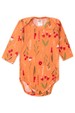 Conjunto Canelado Light Longo - Floral Laranja - Ame Kids