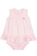 Conjunto Bata e Tapa Fralda Laise - Rosa Bebê - Randa Mundu