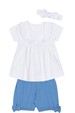 Conjunto Blusa e Shorts  - Off-White - Randa Mundu