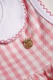 Conjunto Bata e Tapa Fralda Favinho  - Coral - Randa Mundu