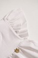 Conjunto Bata e Shorts - Off-White - Randa Mundu