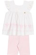 Conjunto Bata e Shorts - Off-White - Randa Mundu