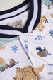 Conjunto Blusa e Bermuda  - Dinossaurs Branco - Randa Mundu