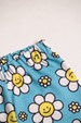 Conjunto Body Alcinha Canelado Menina - Margaridas Azul - Ame Kids