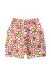 Conjunto Body Alcinha Canelado Menina - Margaridas Rosa Bebê - Ame Kids