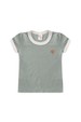 Conjunto Blusa Shorts Canelado Menina - Verde Jade - Ame Kids