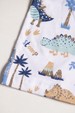 Conjunto Blusa e Bermuda  - Dinossaurs Branco - Randa Mundu