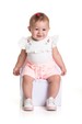 Conjunto Camiseta e Shorts  - Off-White - Randa Mundu