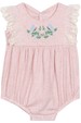 Body Bordado com Renda - Rosa Bebê - Randa Mundu