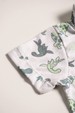 Conjunto Blusa Polo e Bermuda - Dinossauro Verde - Randa Mundu