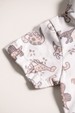 Conjunto Blusa Polo e Bermuda - Dinossauro Avelã - Randa Mundu