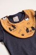 Conjunto Body e Bermuda - Azul Marinho - Randa Mundu