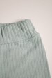Conjunto Blusa com Botões e Shorts Canelado Menina - Verde Jade - Ame Kids