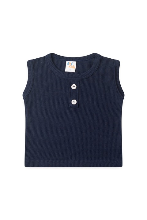 Conjunto Regata e Shorts Menino Moscou - Azul Marinho - Ame Kids