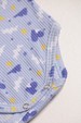 Conjunto Canelado Light Curto - Nuvens Azul Bebê - Ame Kids