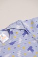 Conjunto Canelado Light Longo - Nuvens Azul Bebê - Ame Kids
