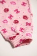 Conjunto Canelado Light Longo - Beijinhos Rosa Bebê - Ame Kids