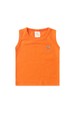Conjunto de Ribana e Moletinho Ecosustentável Listrado - Laranja - Ame Kids