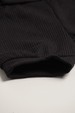 Conjunto Body Canelado Curto Menino - Xadrez Preto - Ame Kids