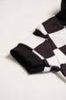 Conjunto Body Canelado Curto Menino - Xadrez Preto - Ame Kids
