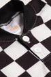 Conjunto Body Canelado Curto Menino - Xadrez Preto - Ame Kids
