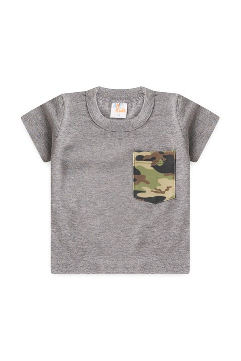 Conjunto de Blusa e Shorts Camuflado Menino - Mescla - Ame Kids