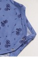Conjunto Suede Longo Estampado - Azul Celeste - Ame Kids