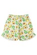 Conjunto Blusa com Botões e Shorts Canelado Menina - Abacate - Ame Kids