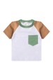 Conjunto de Blusa e Shorts Meia Malha Menino - Bolso Verde - Ame Kids