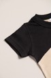 Conjunto de Blusa e Shorts Meia Malha Menino - Preto e Areia -  Ame Kids
