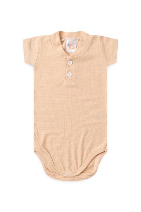 Conjunto Body Marrocos Curto Menino - Areia - Ame Kids