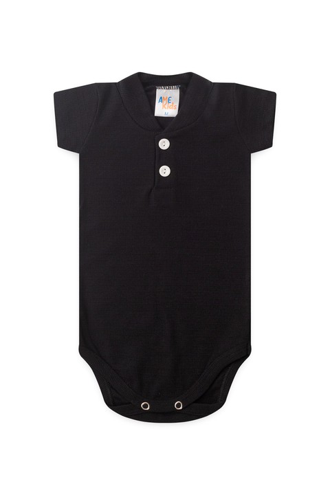 Conjunto Body Marrocos Curto Menino - Preto - Ame Kids