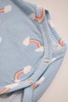 Conjunto Canelado Light Curto - Arco Iris Azul - Ame Kids