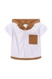Conjunto de Blusa com Capuz e Shorts Meia Malha Menino - Avelã - Ame Kids