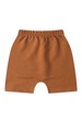 Conjunto de Blusa com Capuz e Shorts Meia Malha Menino - Avelã - Ame Kids
