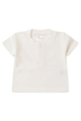 Conjunto de Blusa e Shorts Moscou Menino - Botões Off-White - Ame Kids